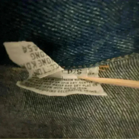 Vintage 80s Oversized Denim Western Cowboy Rodeo Jean Jacket Men’s Small - Picture 10 of 16